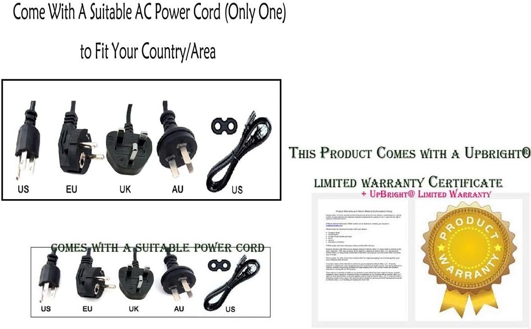 UpBright Adaptador de 24 V CACC compatible con Honeywell OT800 0T800 PC42d PC42dLE03301 PC42DHE03301 Impresora de código de barras de transferencia