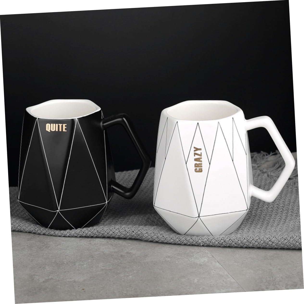 BRIGHTFUFU Café Cerámica para ir tazas de café con tapas taza de café de porcelana taza de té de porcelana taza de capuchino vasos negros vasos con