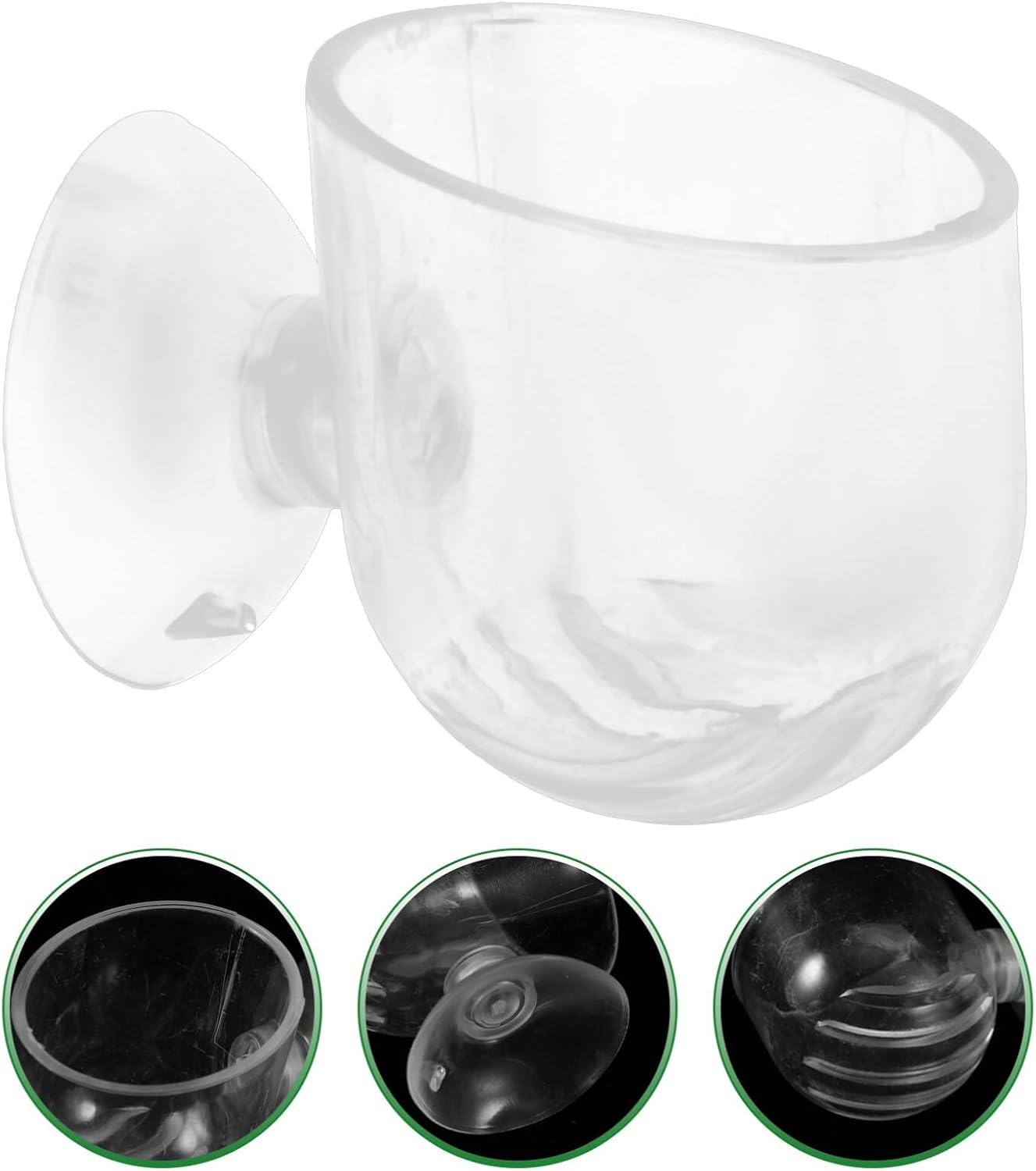Ipetboom 4 macetas colgantes para acuario, comedero de acuario, pecera, maceta, acuario, alimentación, tazas, decoración, pecera, pecera, acrílico,
