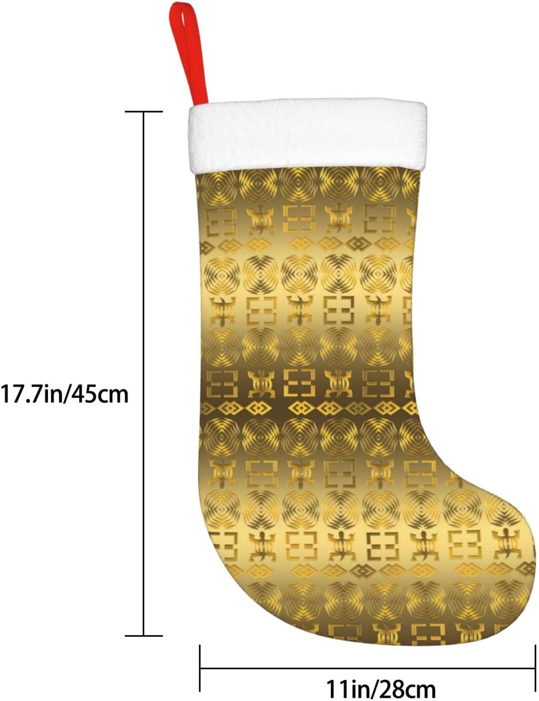 Calcetines de Navidad, patrón étnico africano con símbolos Adinkra, medias de Navidad grandes, medias colgantes de Navidad para Navidad, vacaciones,