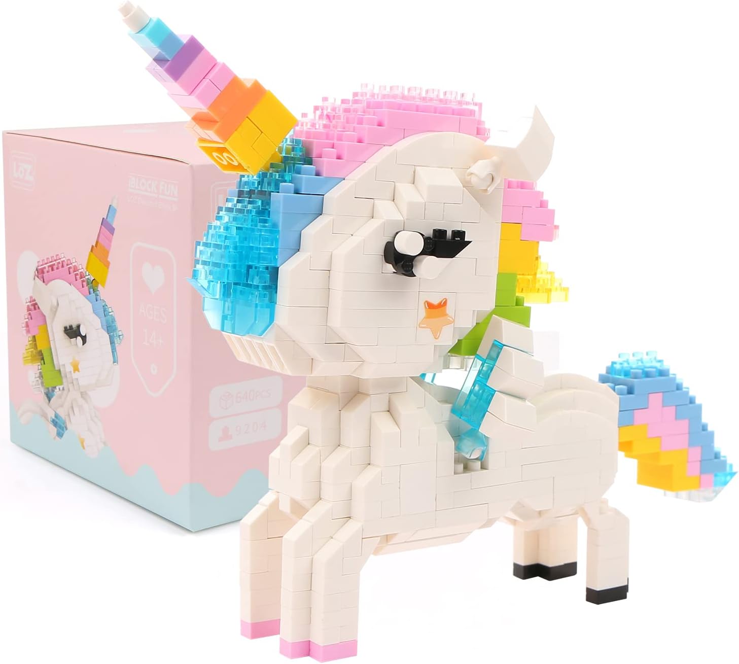 Juego de minibloques de construcción de modelos de animales, colección creativa de bricolaje micro 3D para mascotas, juguete de construcción de