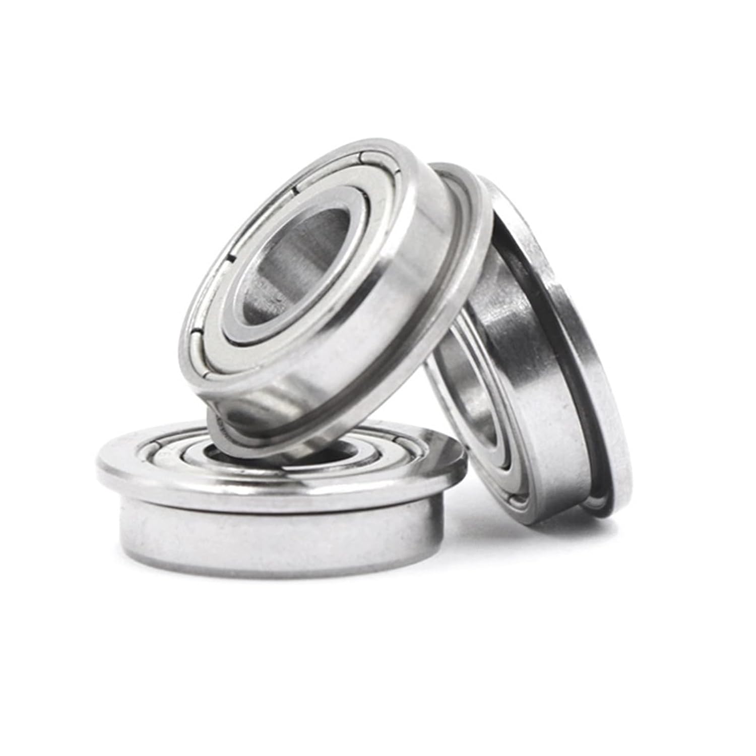 SSIMOO Rodamiento de copa de brida con brida en el anillo exterior MF126ZZ MF126-2Z 6 x 12 * 4, MF95ZZ MF95-2Z 5 * 9 * 3, F624ZZ F624-2Z 4 * 13 * 5