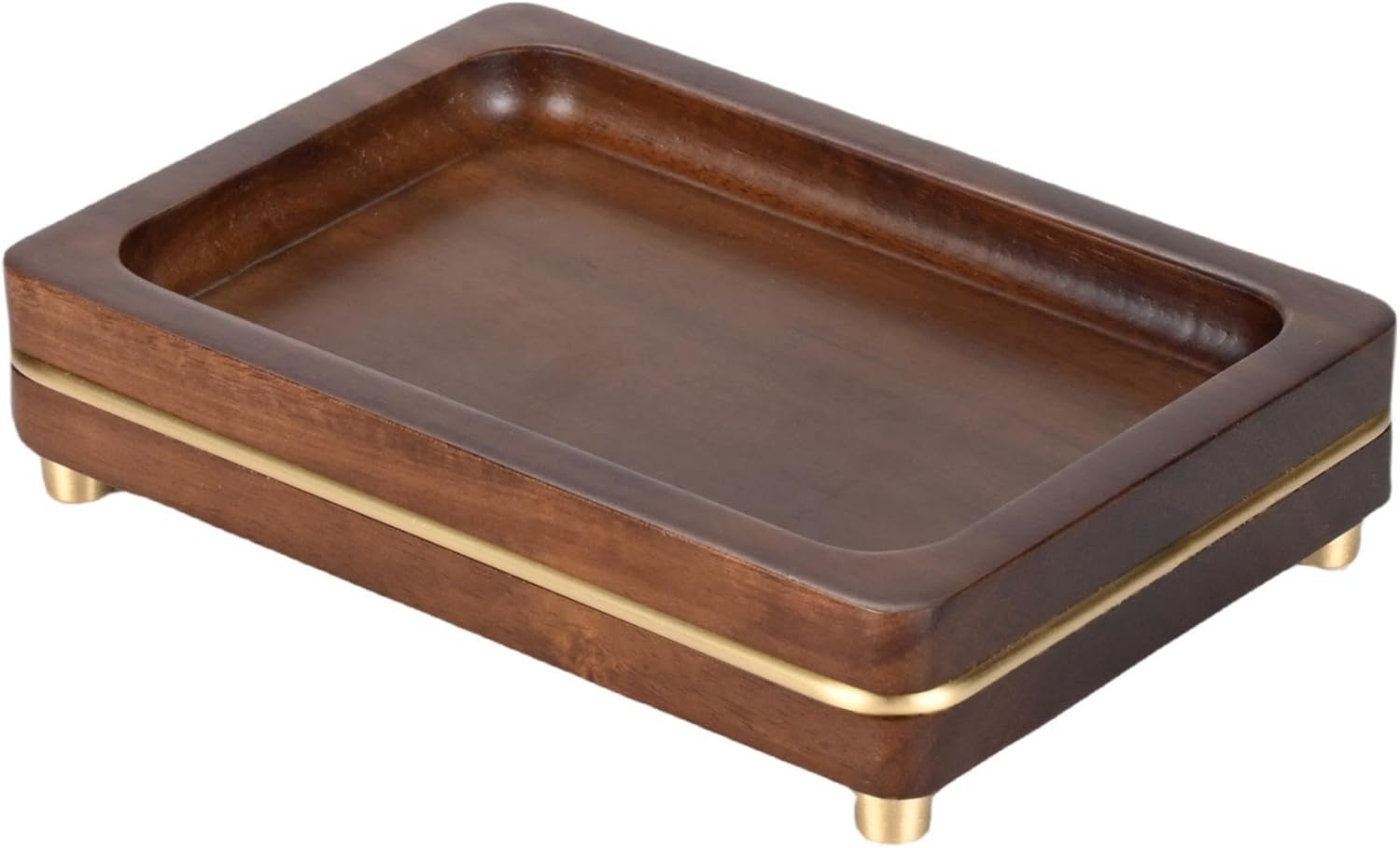 MIHIRO Juego de accesorios de baño de madera de acacia con dispensador de jabón de madera de tary, vaso de baño, jabonera, juego de accesorios de