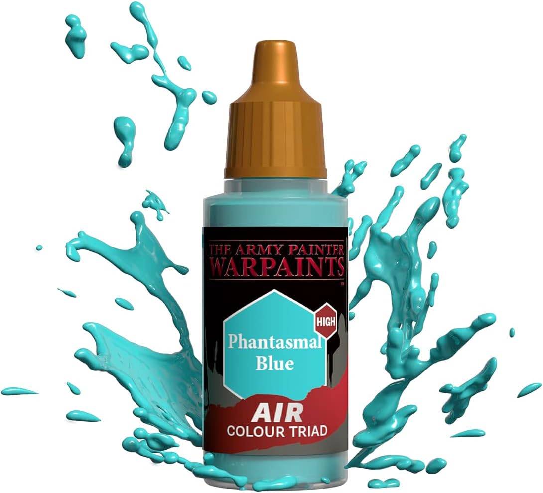 The Army Painter Warpaints Air Phantasmal Blue – Pintura no tóxica a base de agua para aerógrafo – pintura acrílica e imprimación para juegos de rol