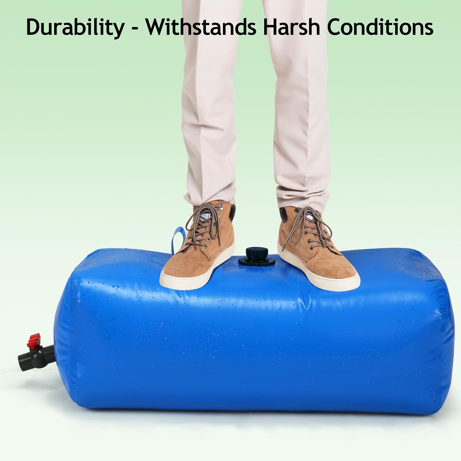 Vejiga de almacenamiento de agua de gran capacidad – Tanques de vejiga de agua plegables Bolsa de agua suave portátil para agua de lluvia Contenedor