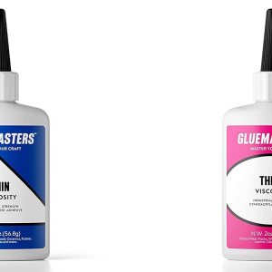 Paquete  2-2 oz Adhesivo de viscosidad gruesa y fina para plástico, madera y manualidades de bricolaje Paquete  2-2 oz Adhesivo de viscosidad gruesa y fina para plástico, madera y manualidades de bricolaje