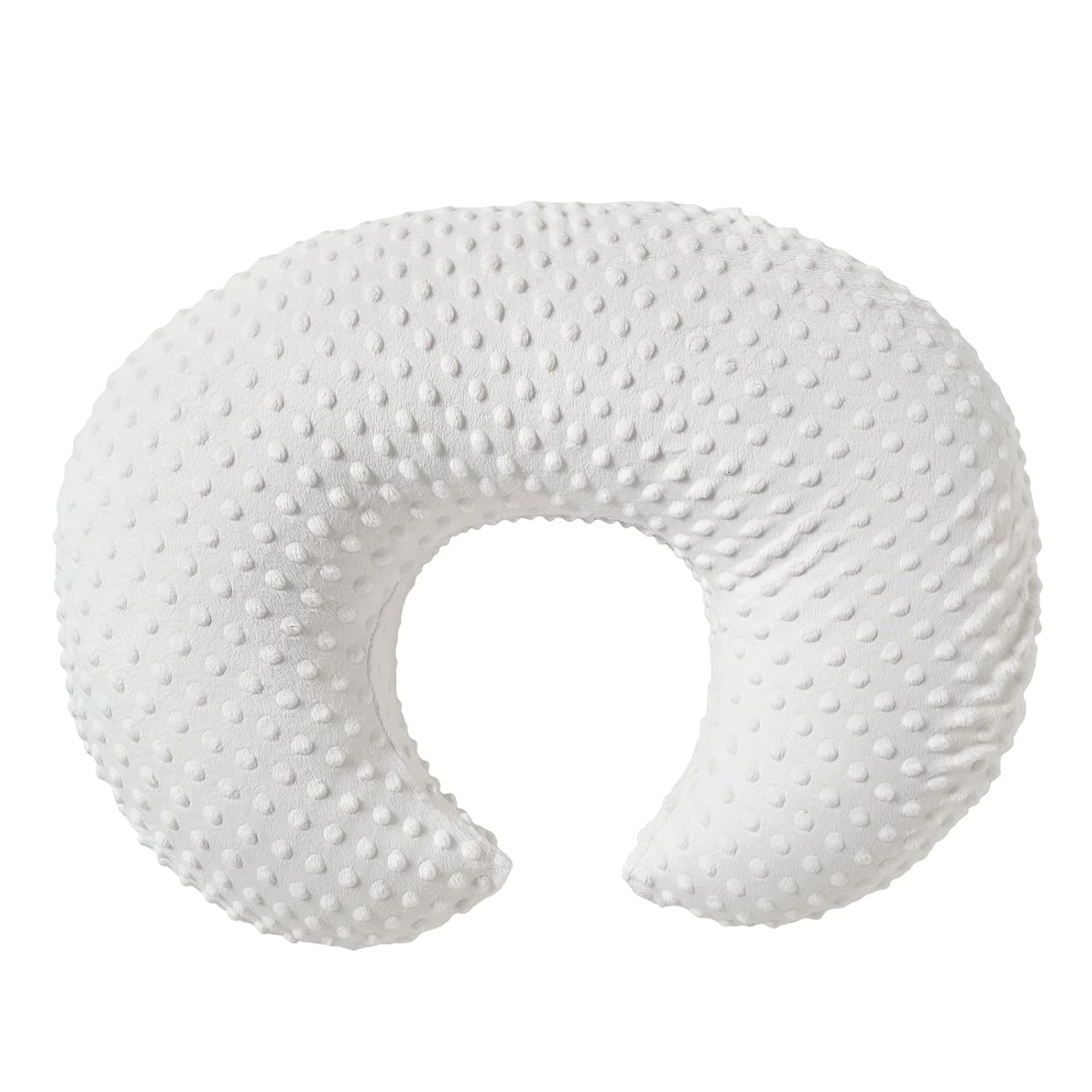 Funda de almohada de lactancia para lactancia materna Fundas de almohada Minky Dot Cover (blanco)