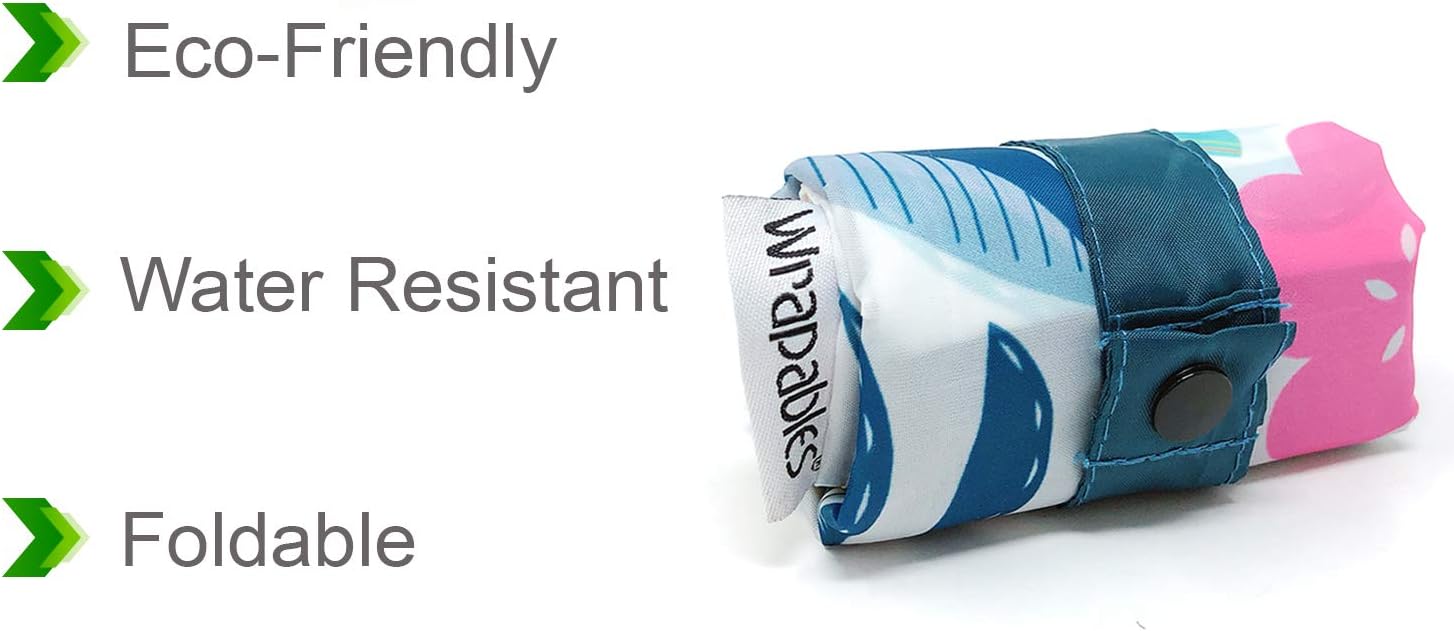 Wrapables Bolsa de asas reutilizable grande con bolsa exterior