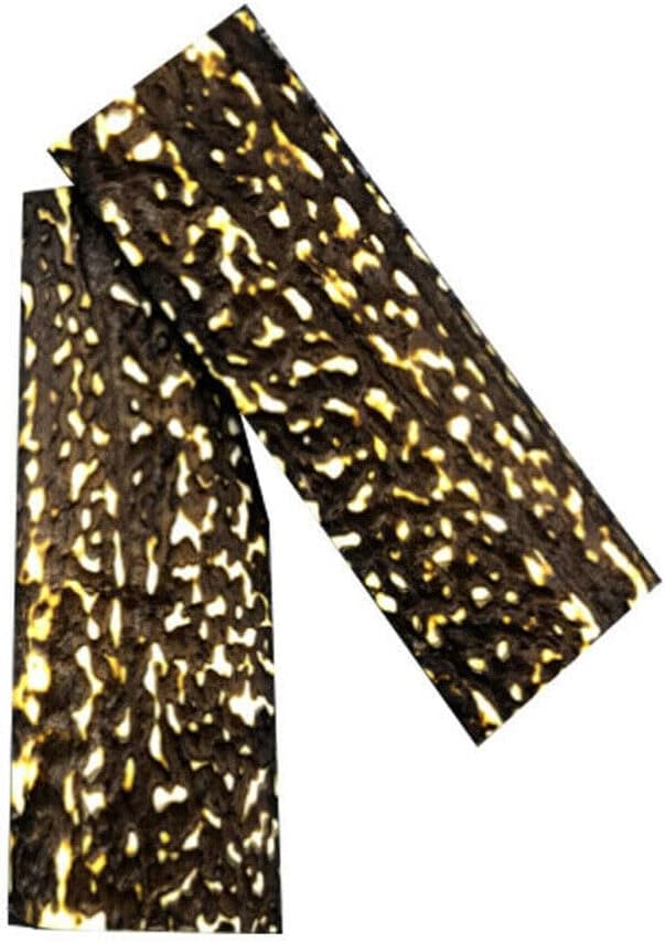 2 piezas de cornamenta de ciervo mango de cuchillo escalas DIY losas de material POM resina espada fabricación nuevo