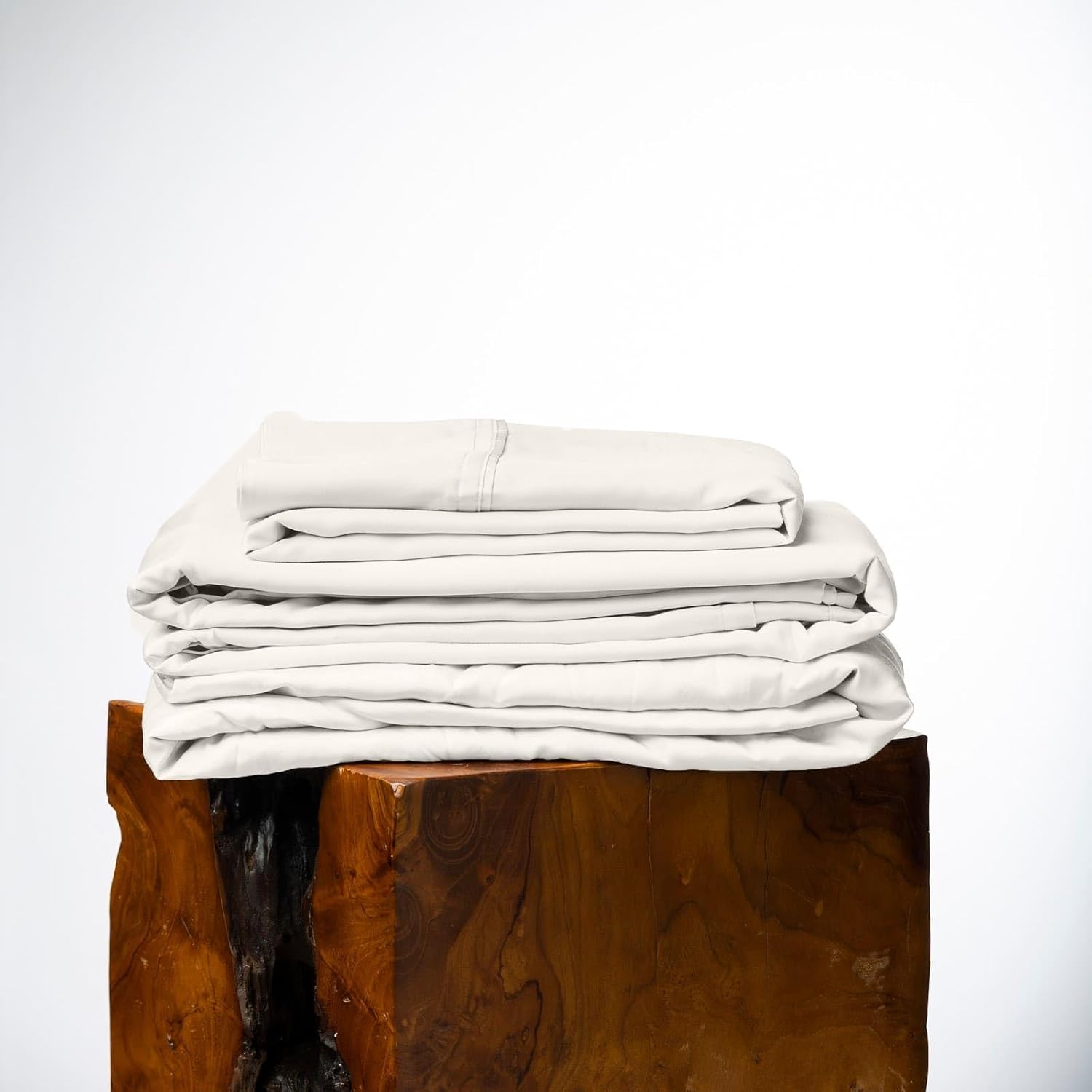 Olive + Crate Luxury Series – Juego de sábanas 100% Tencel de eucalipto tamaño Queen, 4 piezas, sábanas refrescantes súper suaves  Bolsillo profundo
