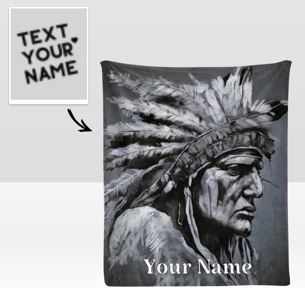 CUXWEOT Manta personalizada con texto del nombre, manta personalizada de forro polar súper suave para sofá, cama (50 x 60 pulgadas)