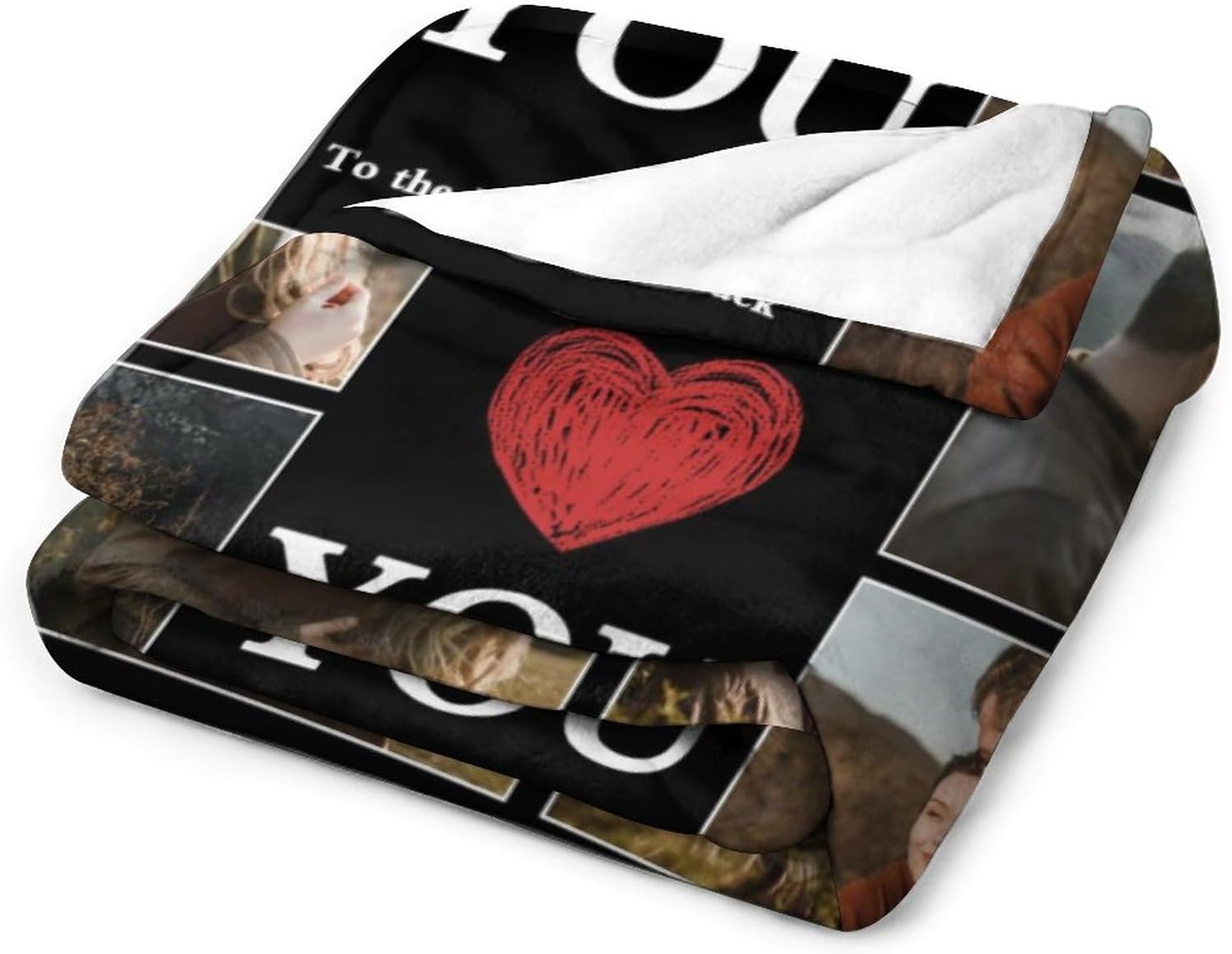 Manta personalizada de amor con fotos, manta suave personalizada hecha en Estados Unidos, manta de 10 fotos para mujeres, hombres, amigos, papá,