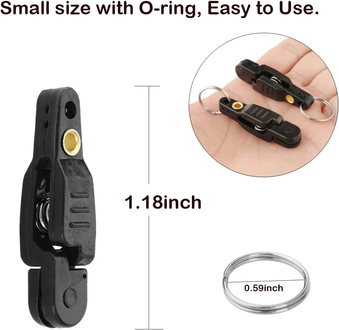 SAUYRASY Heavy Tension Snap Release Clips for Weight Planer Board Kites Downrigger Trolling Fishing