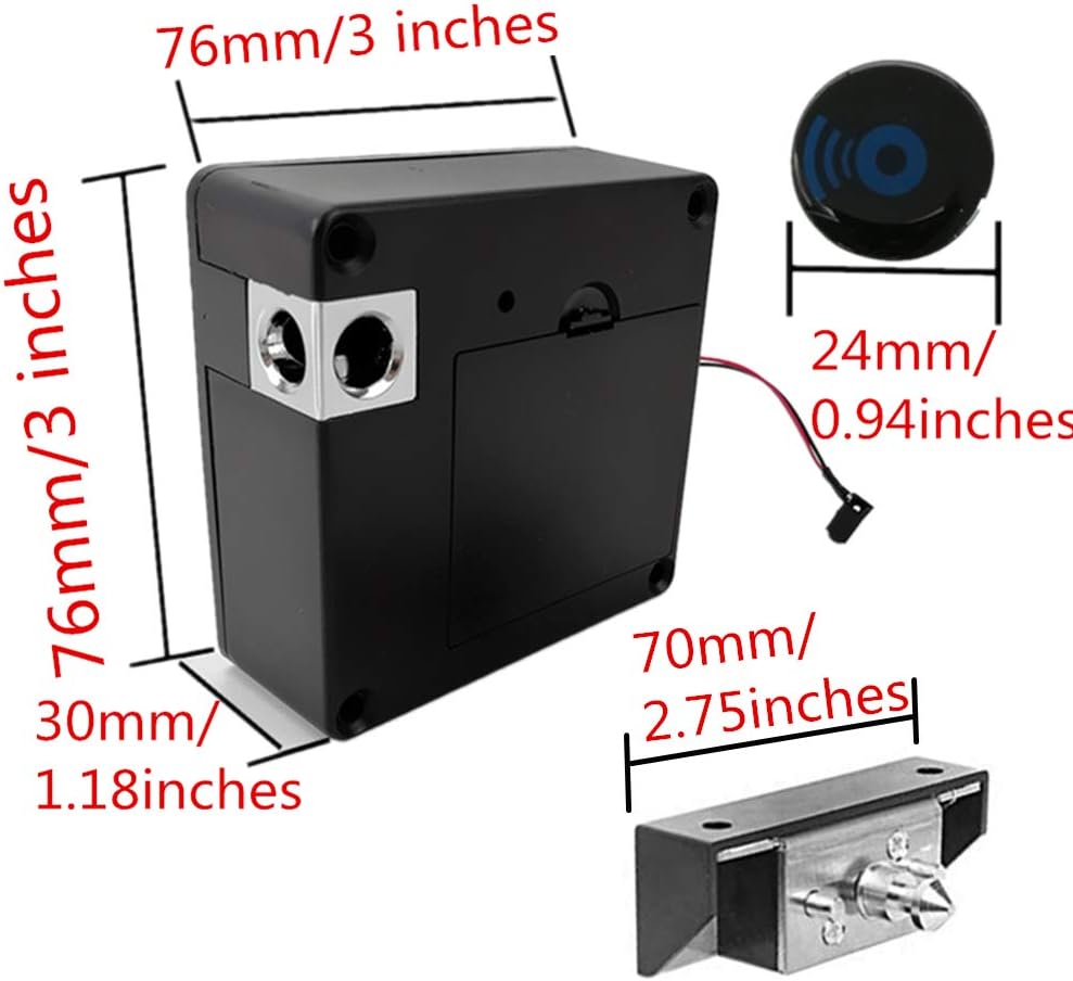 Cerradura electrónica para gabinete, cerradura electrónica RFID, cerradura oculta, cerradura de sensor electrónico, sin perforaciones, cerradura de
