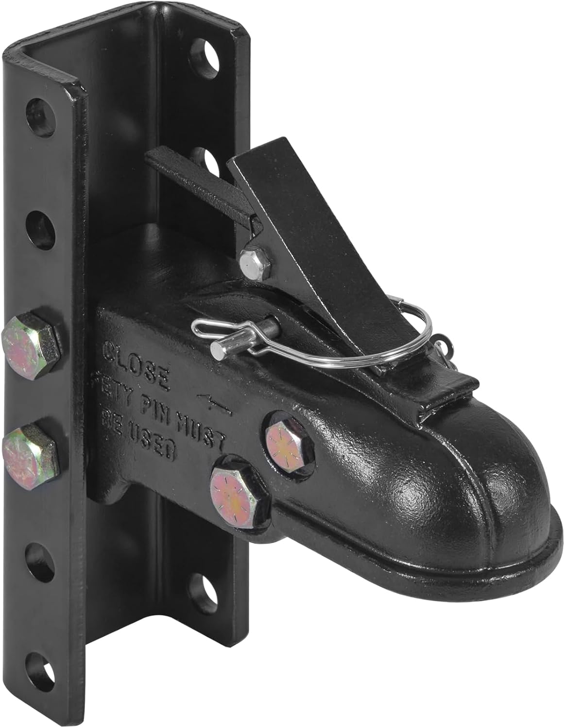 VEVOR Acoplador de remolque ajustable y kit de soporte de canal de 5 posiciones, bola de enganche de 2-516 pulgadas, capacidad de 15000 libras,