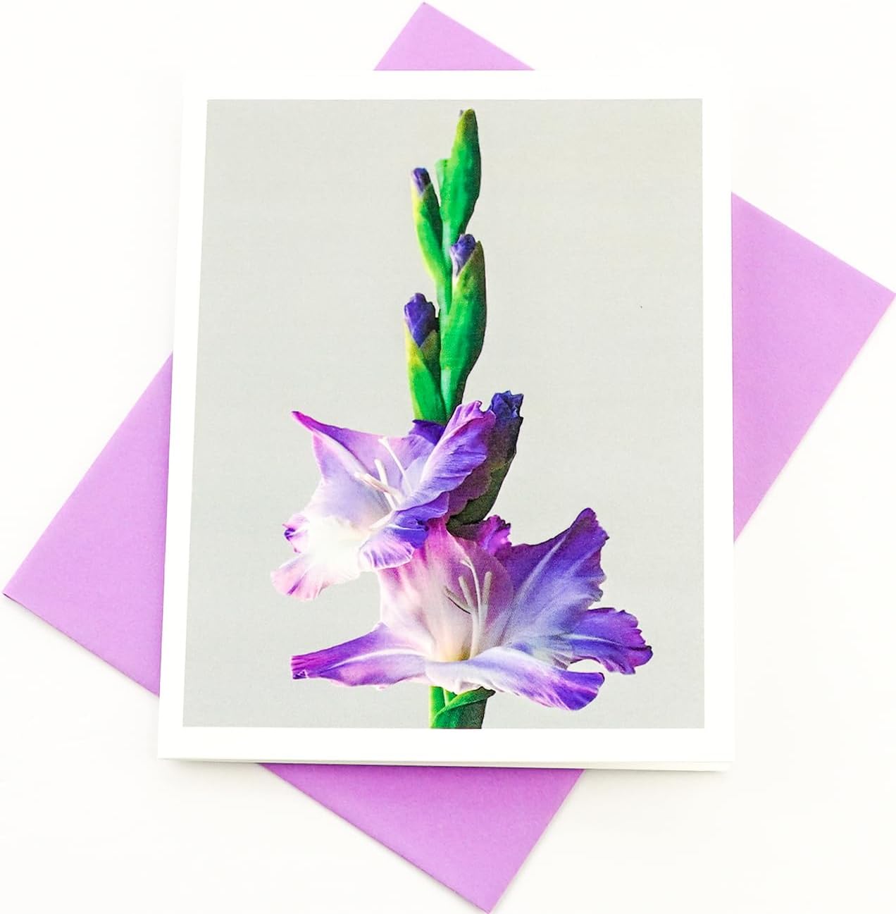 Blooming Flowers – Tarjetas fotográficas pesadas y suaves, 8 con 10 sobres de colores, juego en caja (4.25 x 5.50 pulgadas) en blanco en el