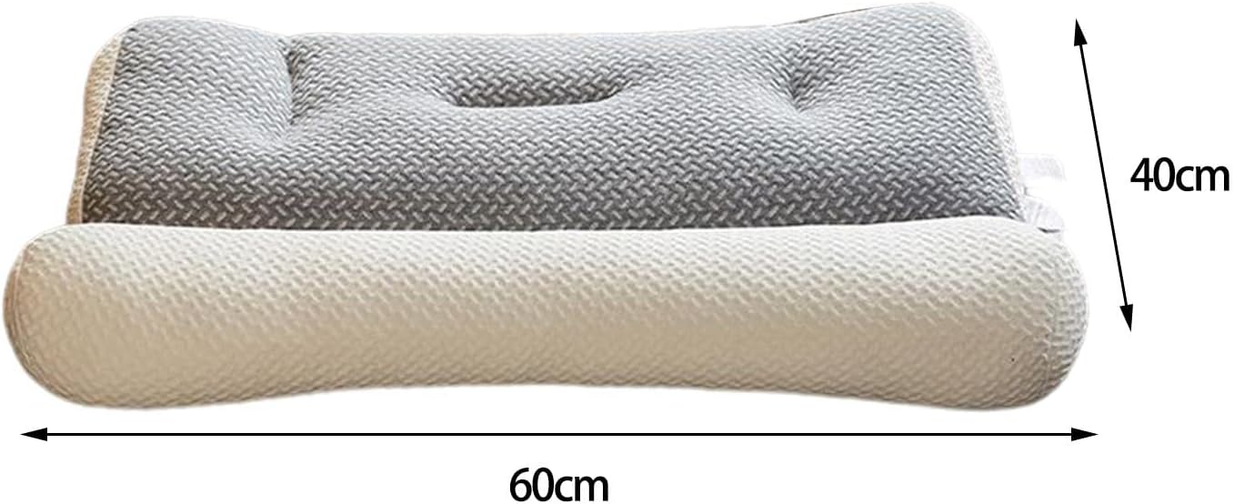 Bothyi Almohada cervical, relajación de cuello y hombrotranspirablesuavealmohada cervical, almohada de cama para dormir, para dormir, color blanco,