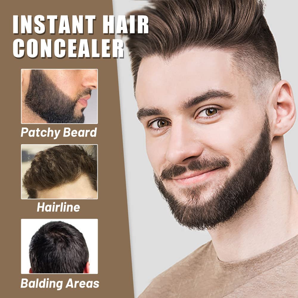 Polvo de retoque de raíz, polvo de cabello al instante para adelgazar la línea capilar para cubrir la línea capilar y oculta la pérdida de cabello,