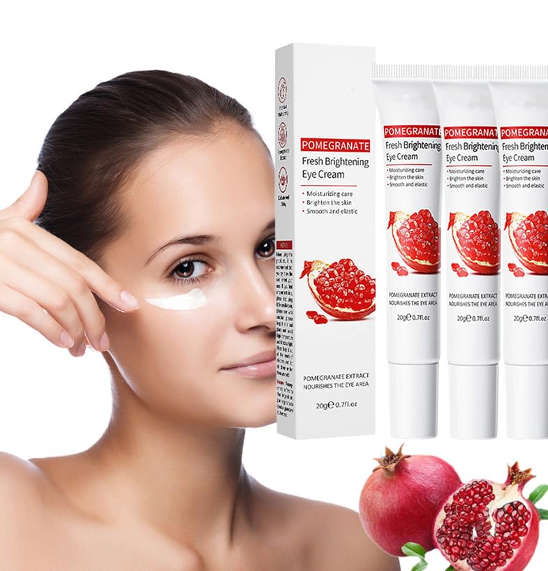 Crema de ojos de granada roja, crema de ojos de granada roja con colágeno (3 piezas)