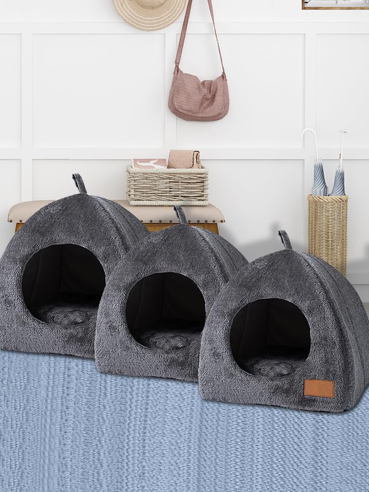 GUCABE Refugio cálido para gatos  Casa para gatos al aire libre en invierno, camas suaves y autocalentables para gatitos, cama para gatos de