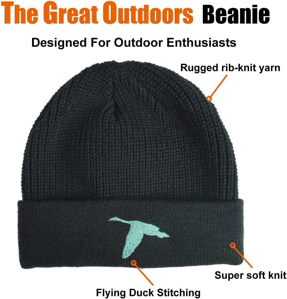 Gorro ultra cálido y suave – El gran aire libre – Excelente bordado y artesanía