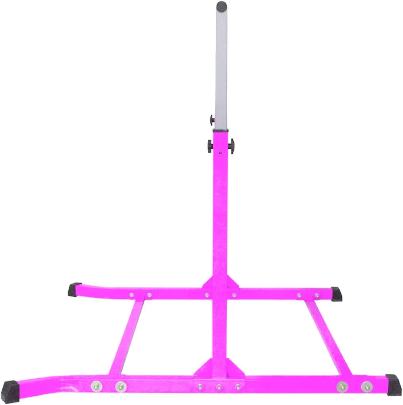 Gimnasia de 5 pies, atlética, barra horizontal, ajustable, Kip Bars, rosa, gimnasia, con guantes gratis, barra de gimnasia, para niños, hogar,