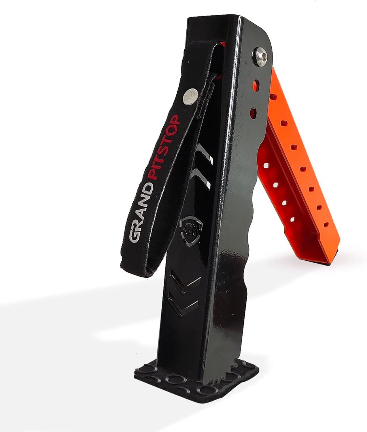 GRAND PITSTOP Soporte de mantenimiento de motocicleta, soporte de elevación portátil y compacto, altura ajustable para limpieza de cadenas y