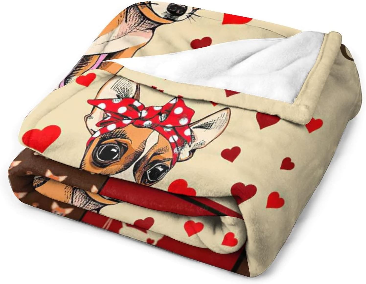 Manta con texto en inglés Just A Girl Who Loves Chihuahuas, manta decorativa de perros lindos, regalos para niñas, súper cálida, suave y ligera,