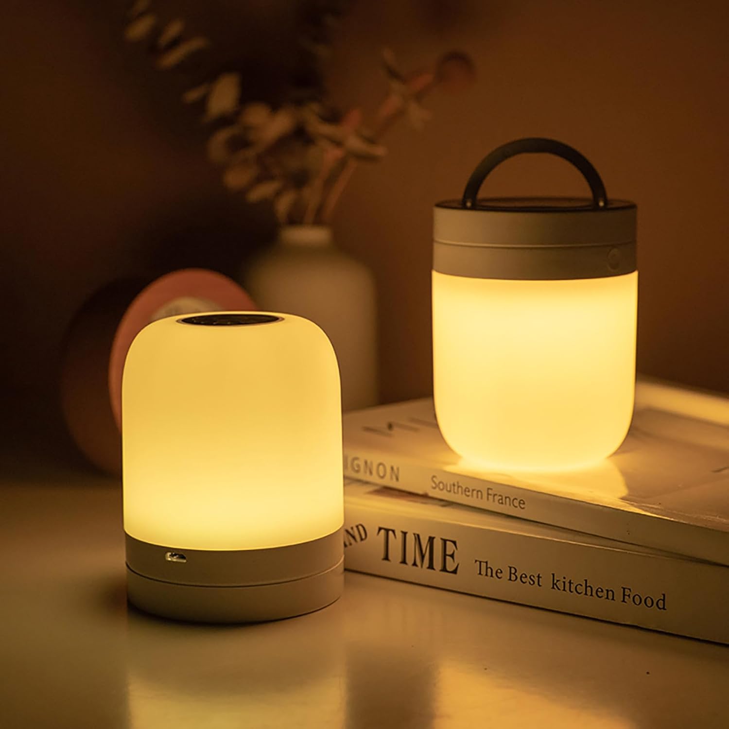 Luz nocturna para guardería del bebé, lámparas LED con sensor táctil de noche para niños lactancia materna y ayuda para dormir, luces recargables