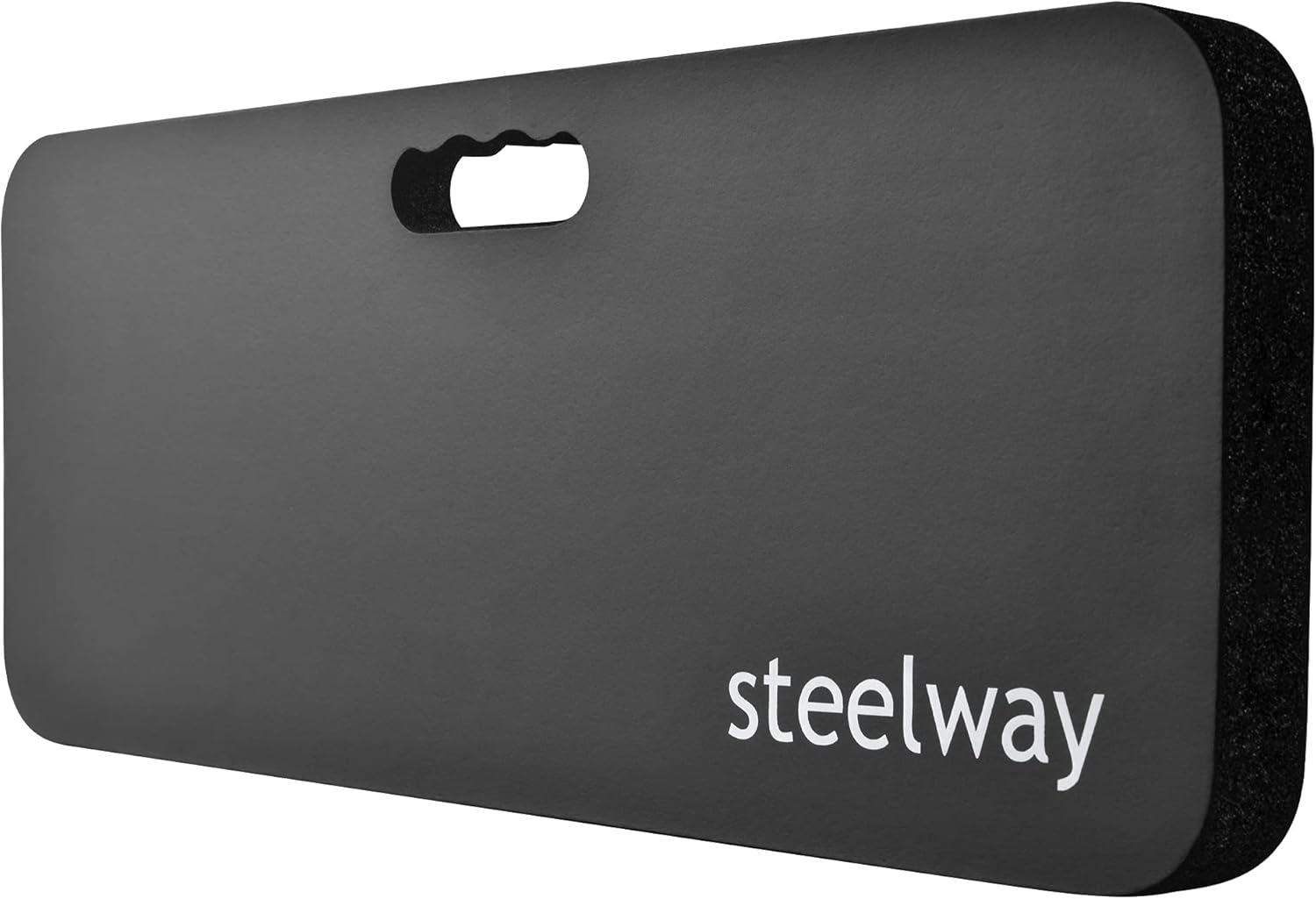 steelway Rodilleras de yoga, extra gruesas y suaves, rodilleras largas para jardinería, ejercicio, fitness, baño de bebé, yoga-negro