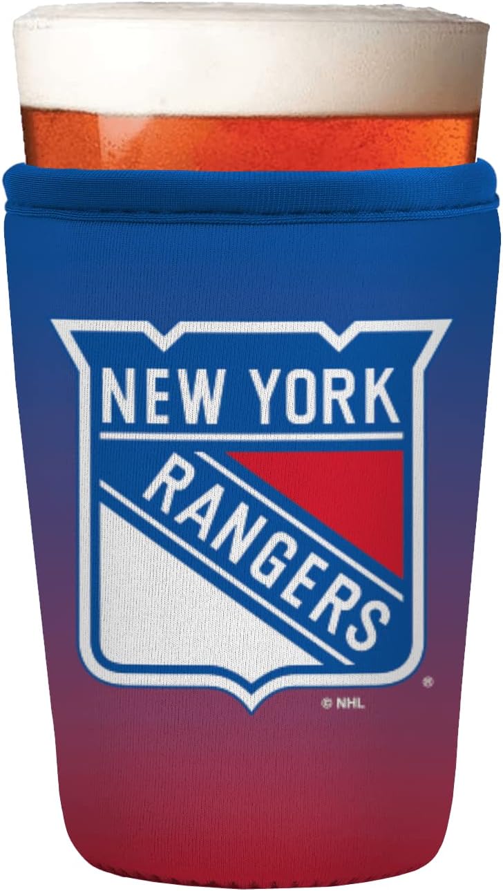 Sok It Pint Sok NHL – Funda de neopreno aislada para vidrio de cerveza (New York Rangers, funda de vidrio de pinta)