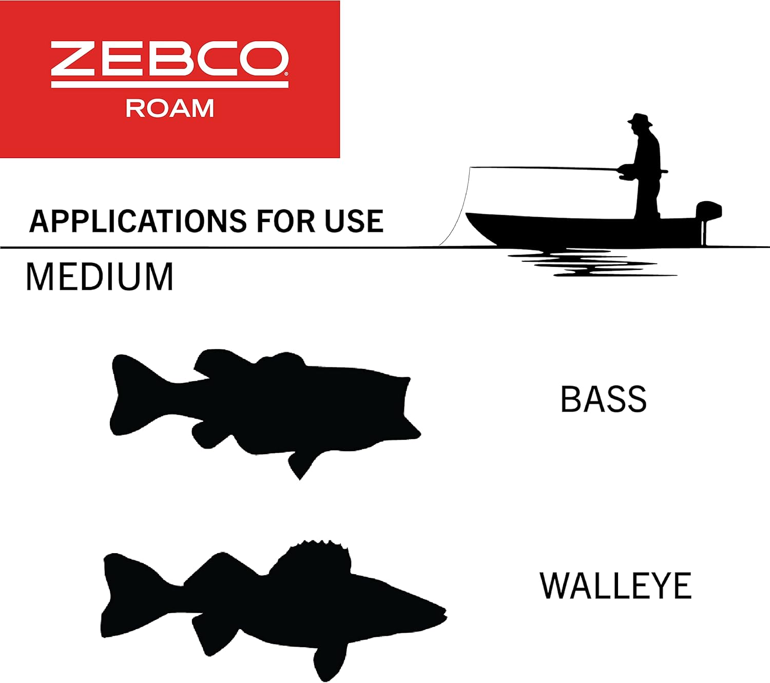 Zebco Roam Combo de carrete giratorio y caña de pescar, mango de caña ComfortGrip dividido, perilla de mango suave al tacto