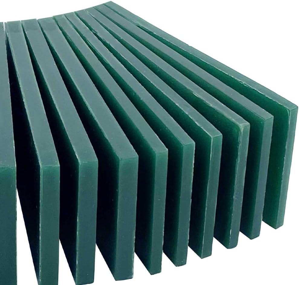 Bloque de cera para tallar cera perdida, herramienta de moldeo de joyería, molde para esculpir 1 libra (rebanadas de cera verde)