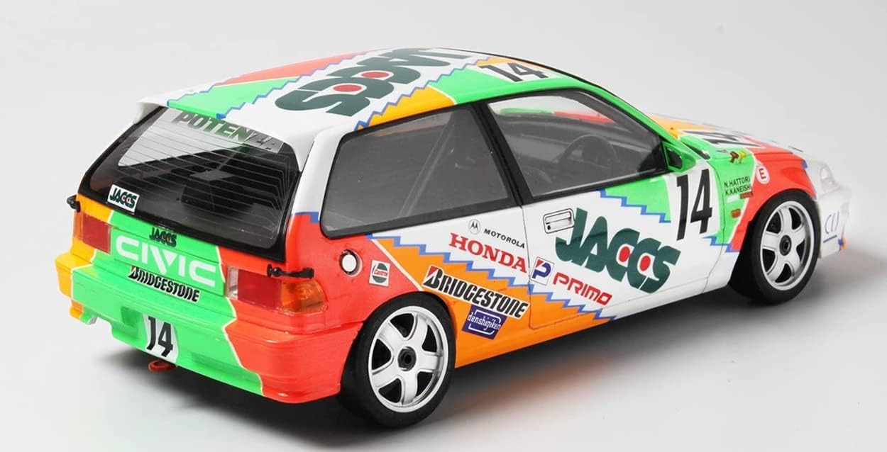 Platz PN24021 124 Racing Series Honda Civic EF-9 1992 TI Circuito Eida Gr.A 300 Km Race Modelo de plástico