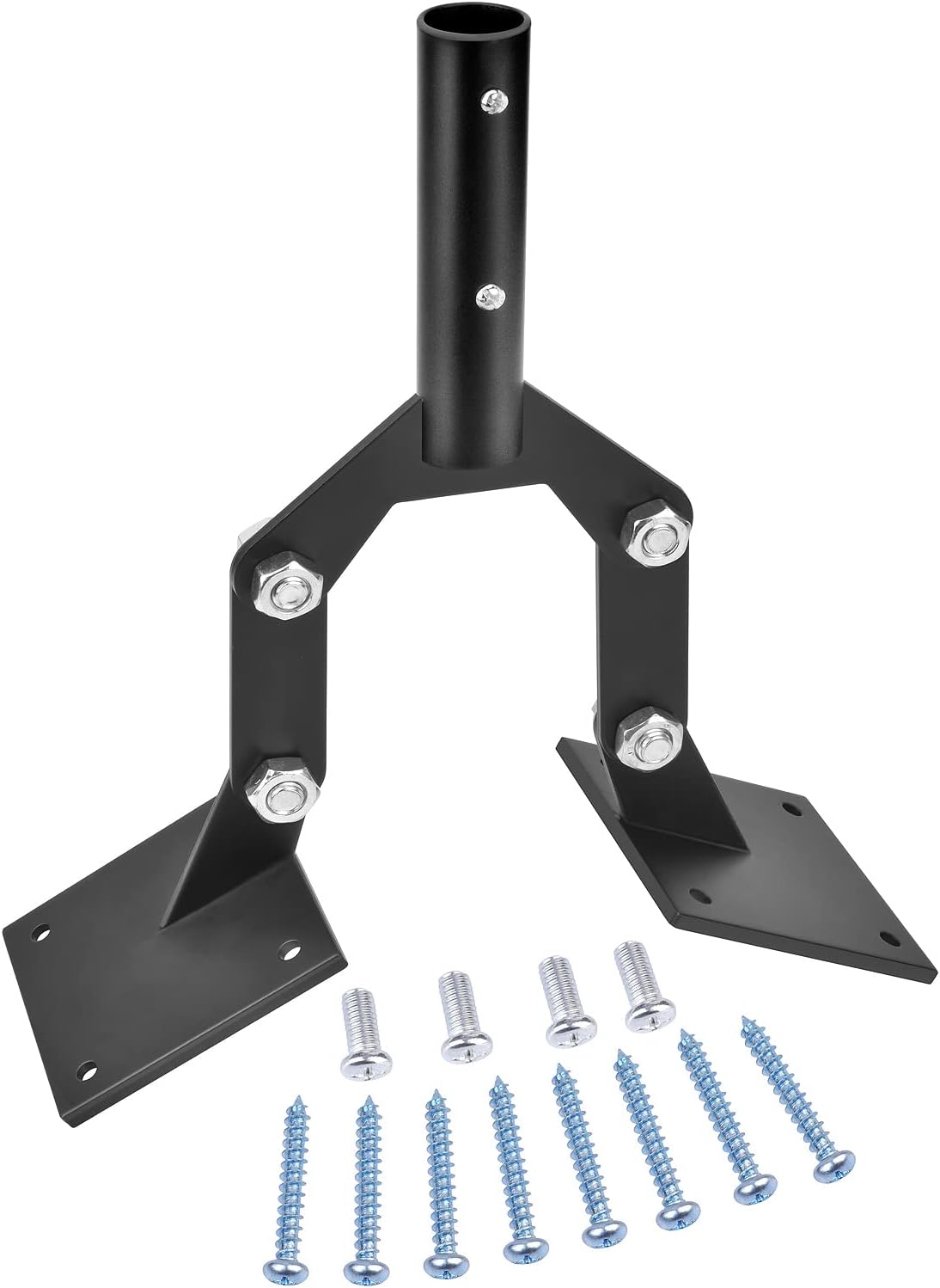 Weathervane – Soporte de techo de ventilación ajustable, montaje de paletas de acero para cúpula con soportes de montaje de extensión