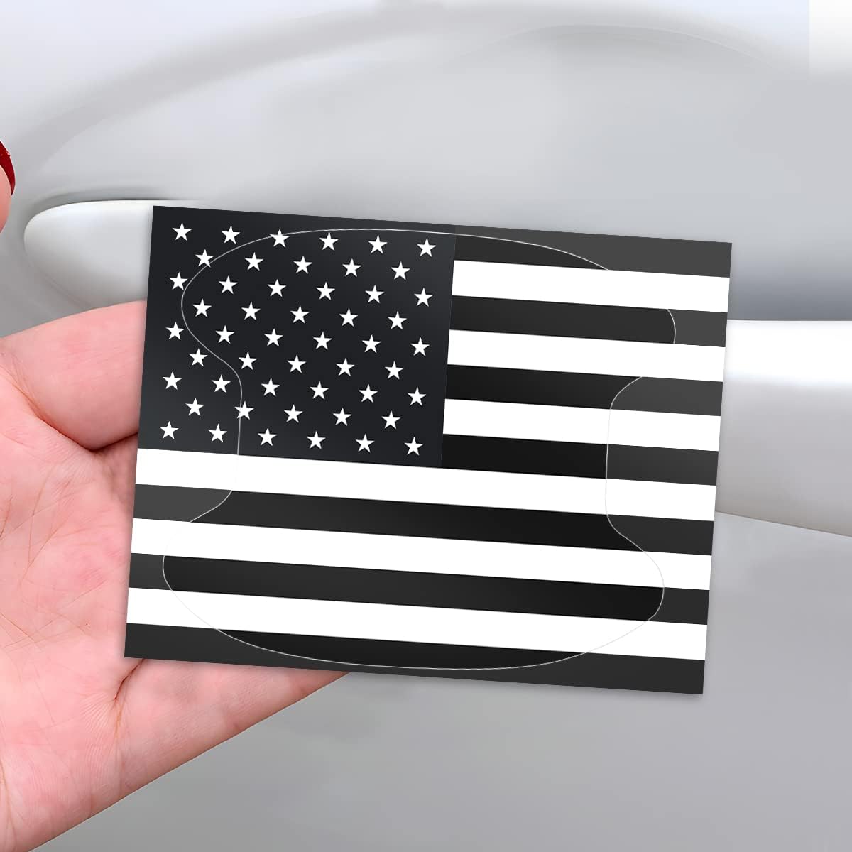 Adhesivo para manija de puerta de automóvil, bandera estadounidense, protector de taza de puerta de automóvil, películas protectoras antiarañazos en