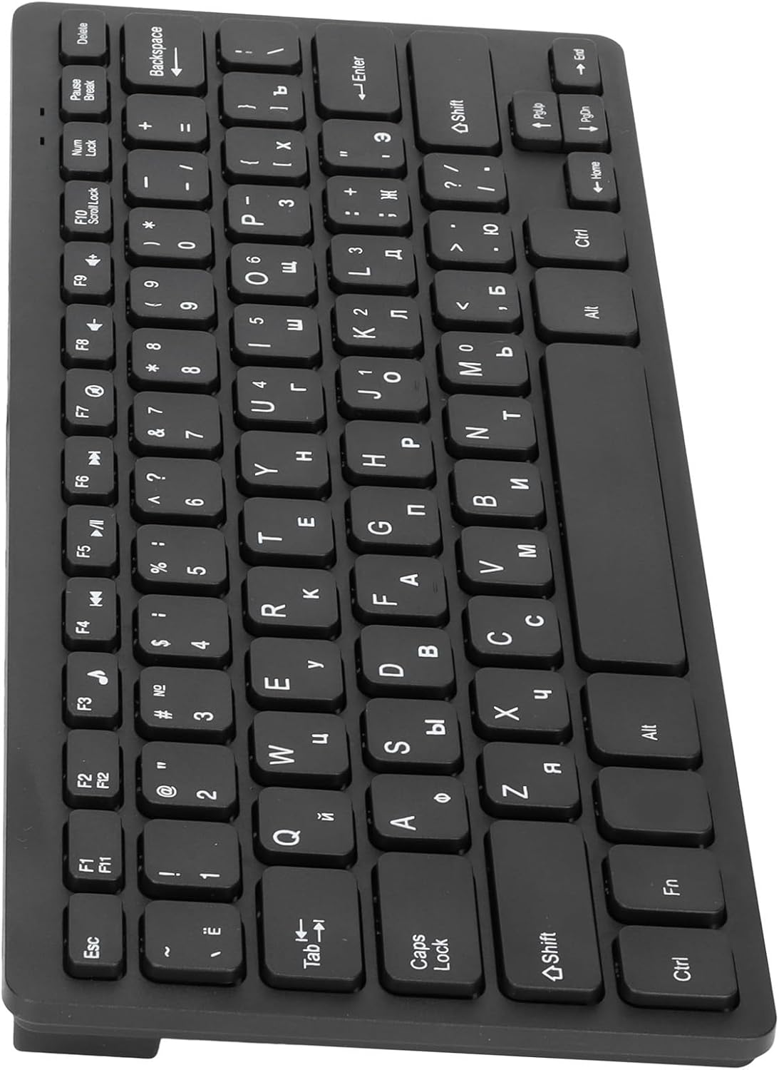 SUNGOOYUE Teclados de computadora para PC, diseño ergonómico, ultrafino, mini duradero de 78 teclas, teclado USB con cable para PC, portátil,