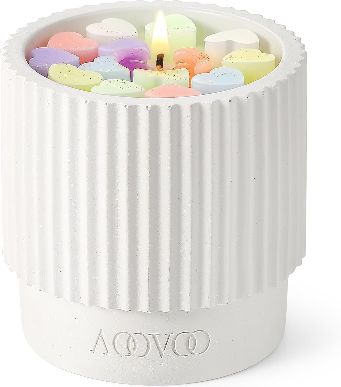 AOOVOO Velas blancas perfumadas para el hogar, vela estética de lujo, hecha a mano, velas perfumadas de lavanda, regalos para mujeres y hombres,
