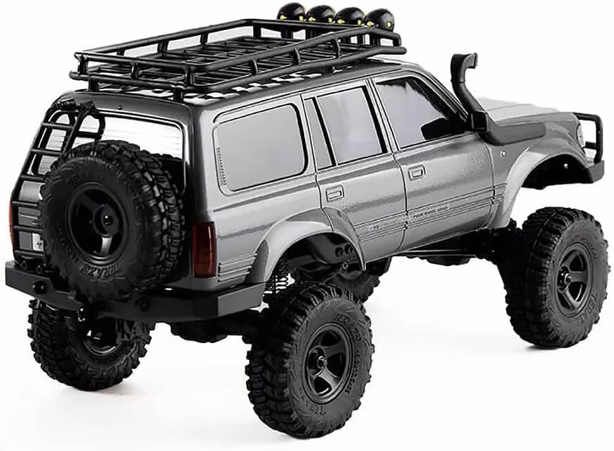 WOWRC FMS RC Crawler Toyota Cruiser LC80 FCX18-118 Camiones todoterreno 4X4 RC Rock Crawler con transmisión de 2.4 GHz, ejes de portal, luces LED,