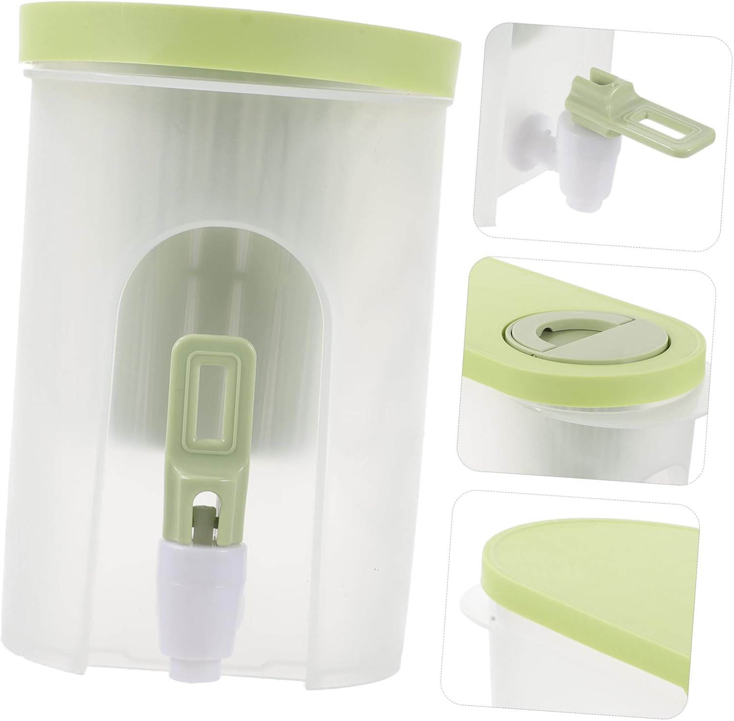 NOLITOY Botella de agua fría, dispensador de limonada, dispensador de agua para fiesta, botella de bebida, dispensador de bebidas frías, dispensador