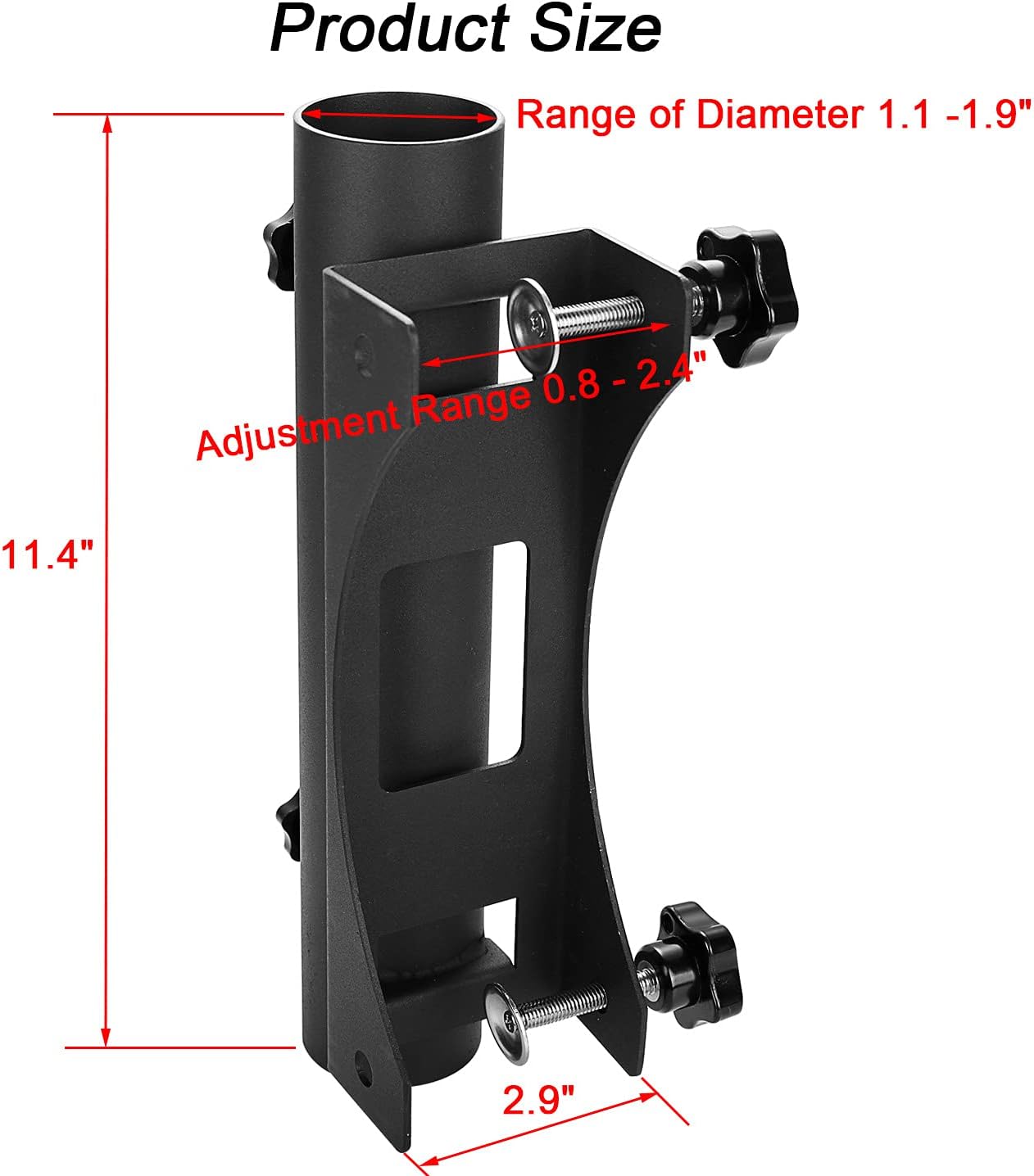 Soporte resistente para sombrilla de patio, soporte de paraguas de banco, soporte de paraguas con clip fijo para cubierta, barandillas, playa,