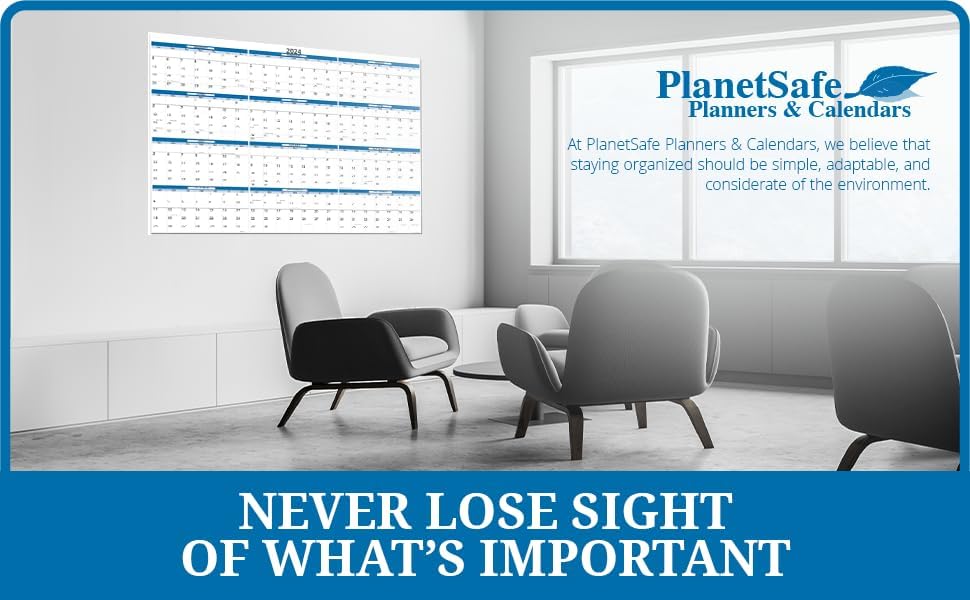 2019Calendario de pared 32″ de alto x 48″ de ancho. Mejores en it ‘s Clase borrable non-ghostingnon-staining