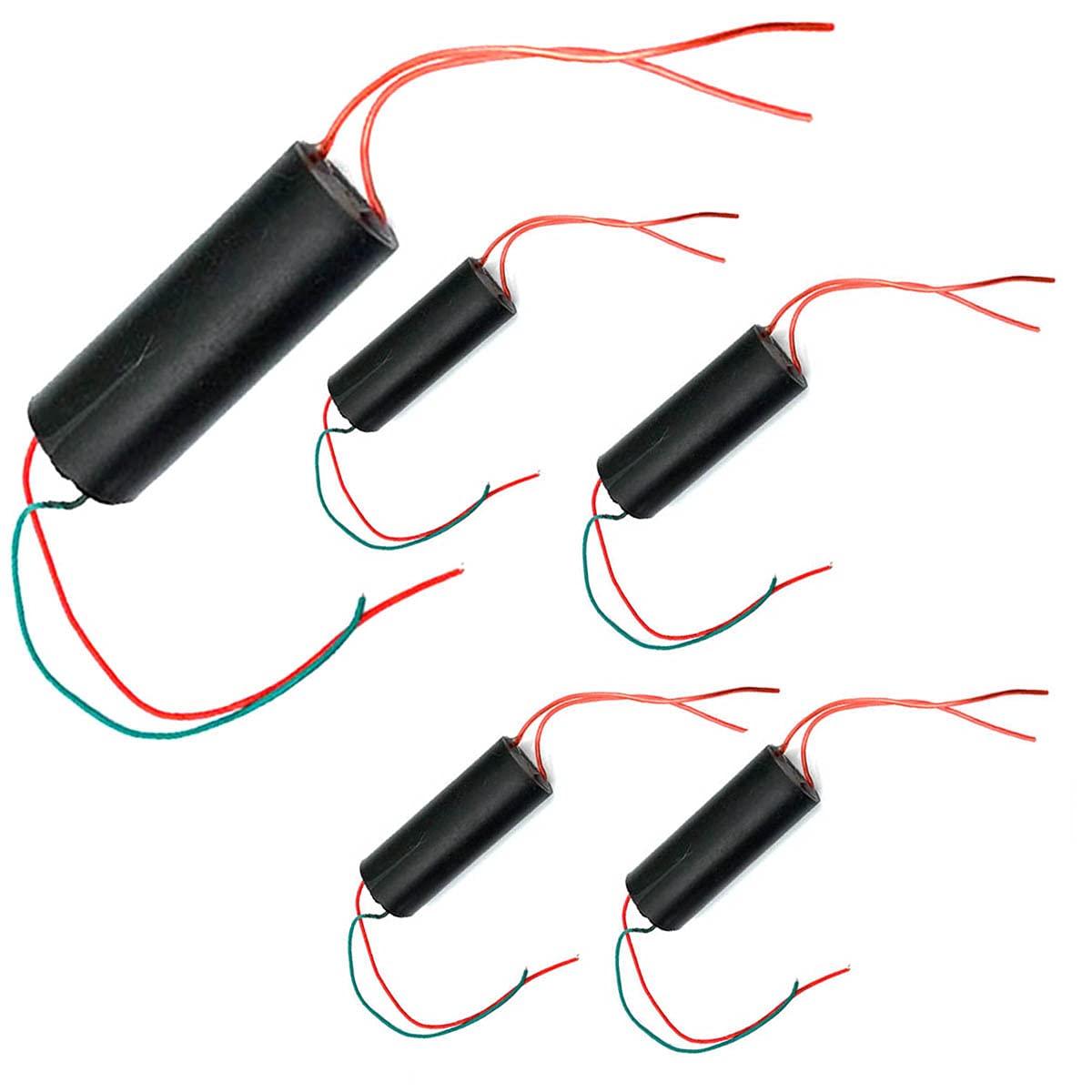 Kiro&Seeu 5PCS generador de alto voltaje DC 3V-6V a 400kV 400000V impulsar el módulo de potencia de alto voltaje transformador