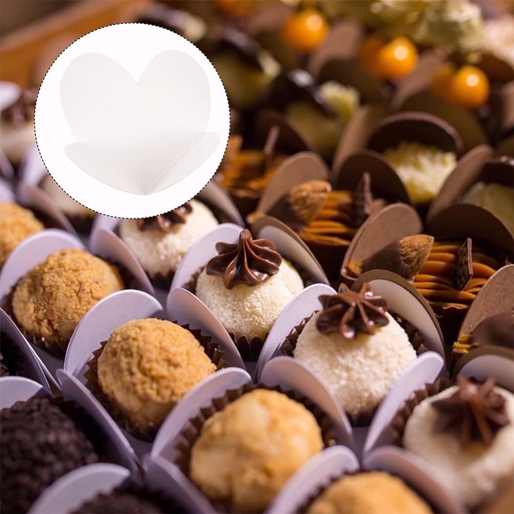 DOITOOL 200 piezas de papel kraft de chocolate para dulces, forros para magdalenas, moldes de papel para hornear para bolitas de pasteles,