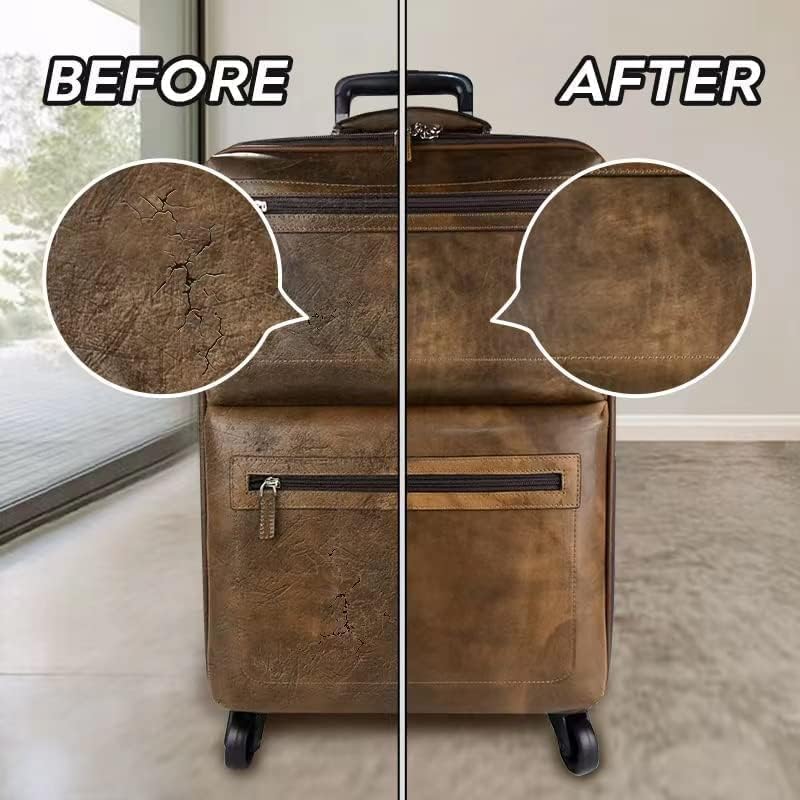 Plextone Kit de reparación de vinilo y reparación de cuero pequeño para bricolaje, parche de cuero y vinilo con facilidad para asientos de