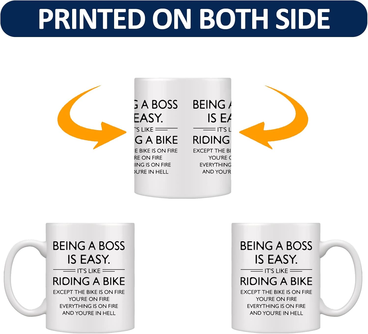 Taza de café de 11 onzas, regalos divertidos para la oficina del jefe, regalos de cumpleaños para jefe, regalos de Navidad para el día del jefe