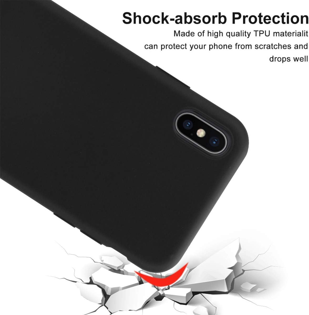 FZZSZS Funda para Tecno Camon 17 Pro + protector de pantalla de vidrio templado, silicona suave, gel flexible de TPU para Tecno Camon 17 Pro (6.8