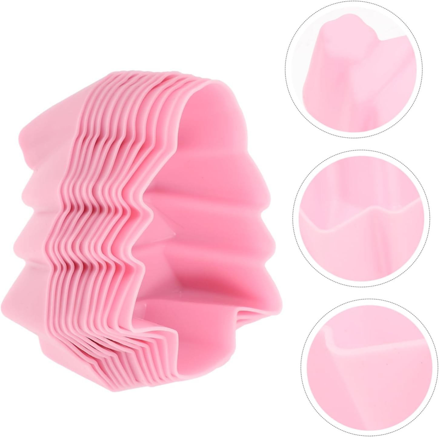 Abaodam 36 Pcs Cake Mold Jelly Mold Cake Making Mold Sugar Molds Non-stick Mold Muffin Cup Ballet Cake Topper Baking Mold Bakery Mold Potato Chip
