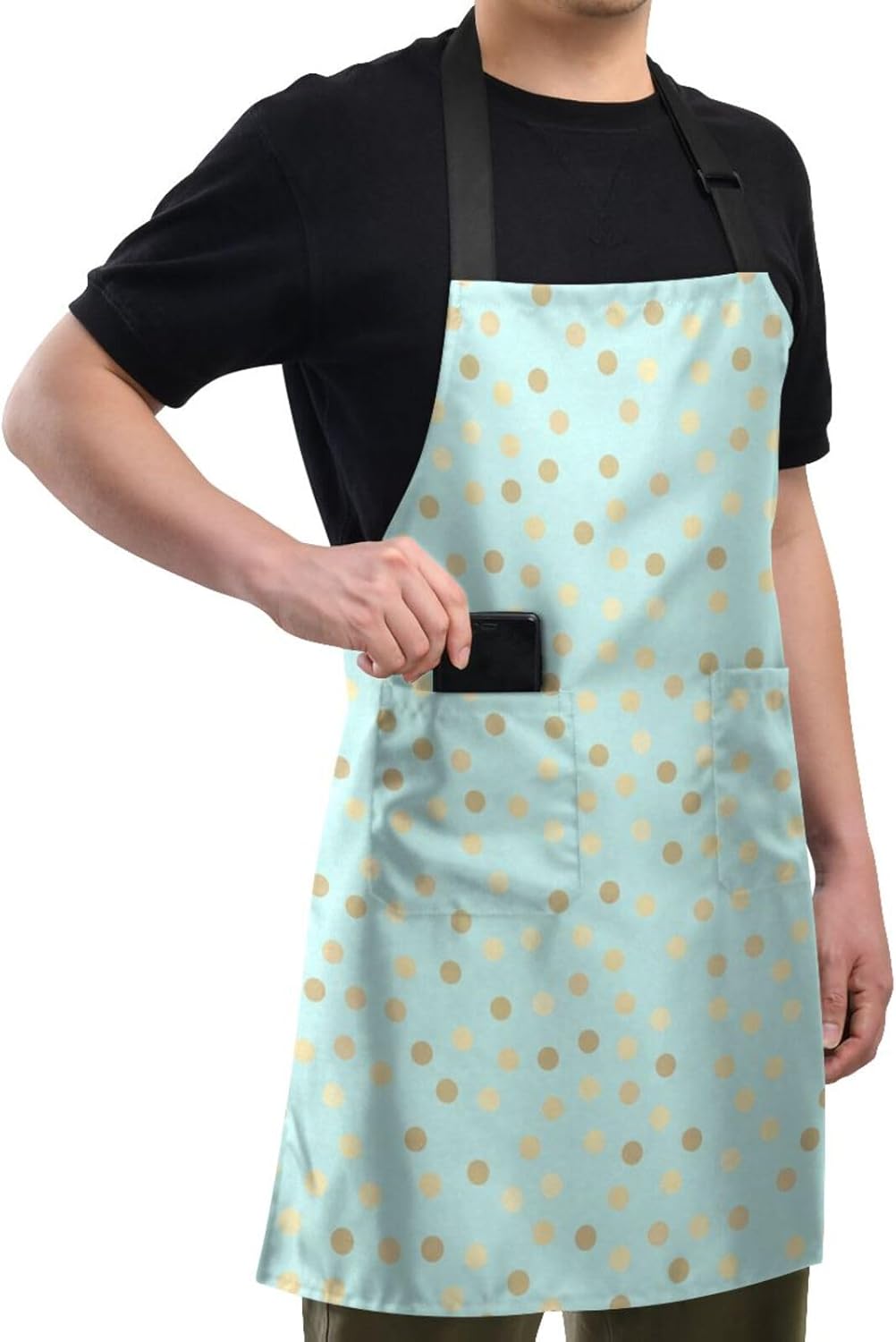 RPLIFE Space Characters with Stars Mans – Delantal de cocina, delantales para mujer, delantal de cocina resistente al agua, delantal de cocina para