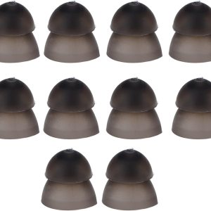 10 cúpulas, cúpulas de silicona suave, 0.315 pulgadas de doble capa tipo cerrado, lavables, antiestáticas, para accesorios de sonido auditivo (negro) 10 cúpulas, cúpulas de silicona suave, 0.315 pulgadas de doble capa tipo cerrado, lavables, antiestáticas, para accesorios de sonido auditivo (negro)